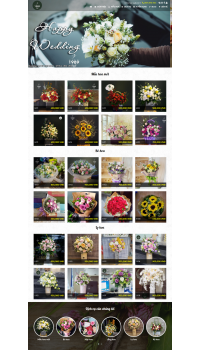 Thiết kế web giá rẻ bán hoa